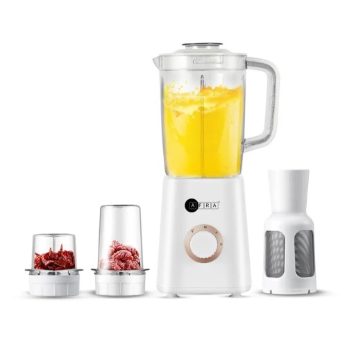 Afra 3-in-1 Blender 1.5L Jar 400W White AF0400BLWT