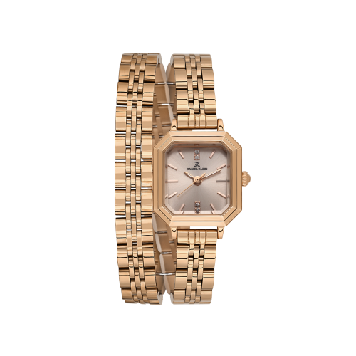Daniel Klein Rose Gold Stainless Steel Watch for Women DK.1.14098-5