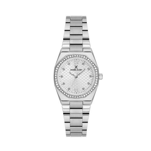 Daniel Klein Silver Stainless Steel Watch for Women DK.1.14099-1