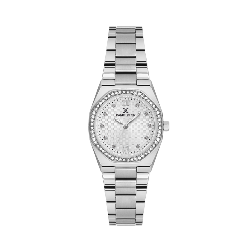 Daniel Klein Silver Stainless Steel Watch for Women DK.1.14099-1