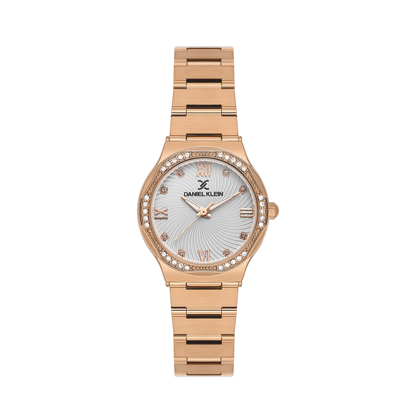 Daniel Klein Rose Gold Stainless Steel Watch for Women DK.1.14101-5