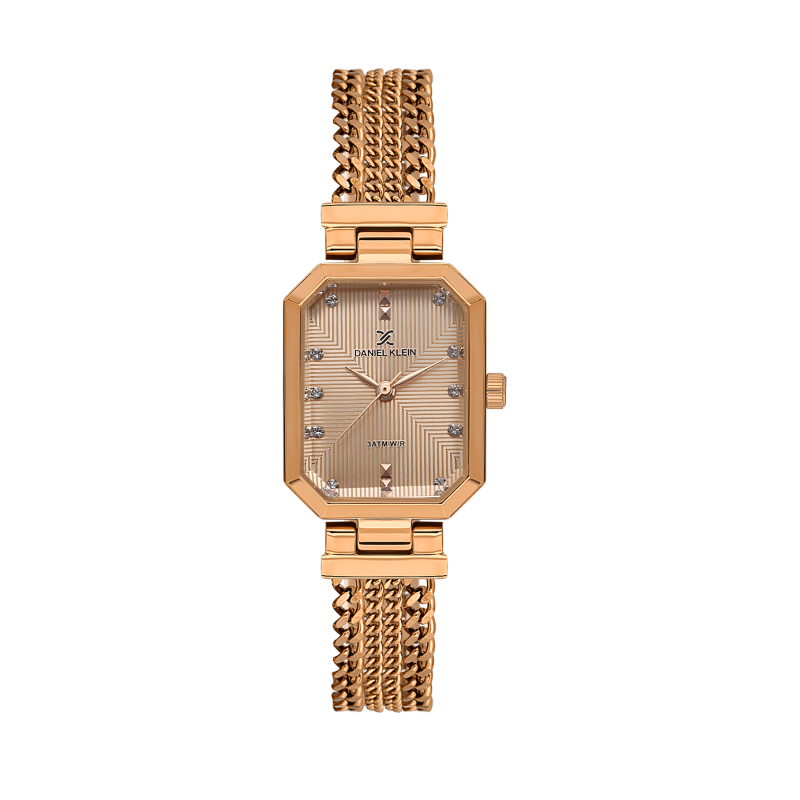 Daniel Klein Rose Gold Stainless Steel Watch for Women DK.1.14103-5