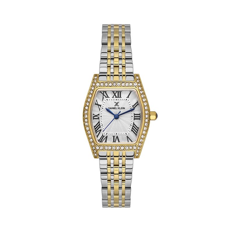 Daniel Klein Silver and Gold Stainless Steel Watch for Women DK.1.14106-3
