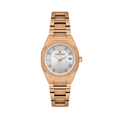 Daniel Klein Rose Gold Stainless Steel Watch for Women DK.1.14109-5