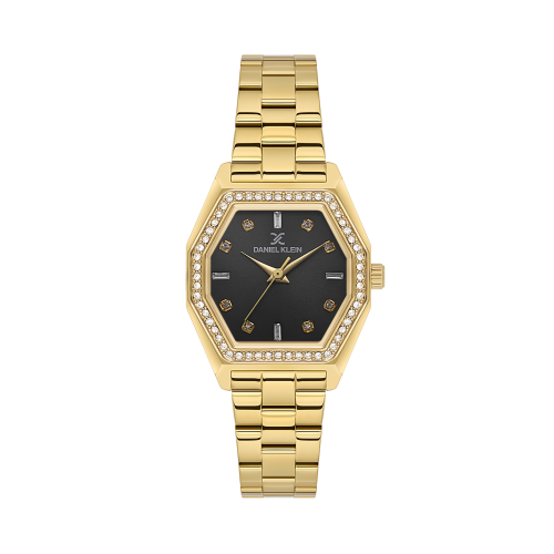 Daniel Klein Gold Stainless Steel Watch for Women DK.1.14113-3