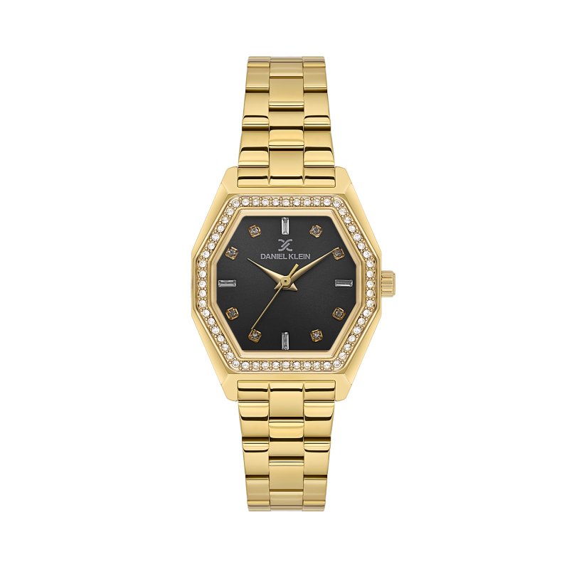 Daniel Klein Gold Stainless Steel Watch for Women DK.1.14113-3