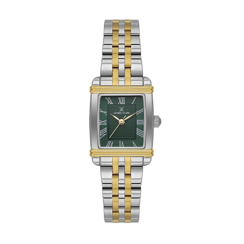 Daniel Klein Silver and Gold Stainless Steel Watch for Women DK.1.14115-4