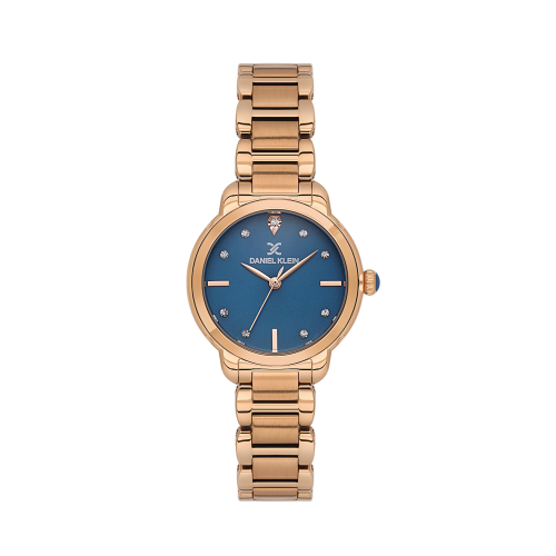 Daniel Klein Rose Gold Stainless Steel Watch for Women DK.1.14126-5