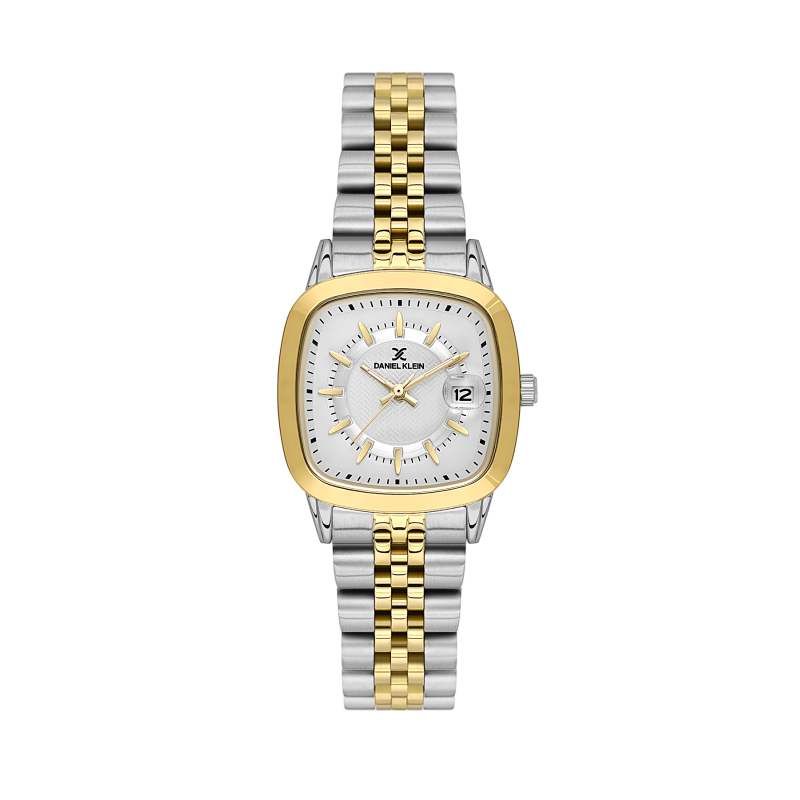 Daniel Klein Silver and Gold Stainless Steel Watch for Women DK.1.14129-4