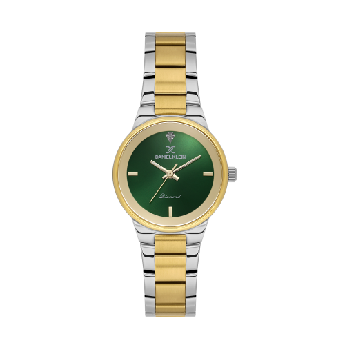 Daniel Klein Silver and Gold Stainless Steel Watch for Women DK.1.14136-4