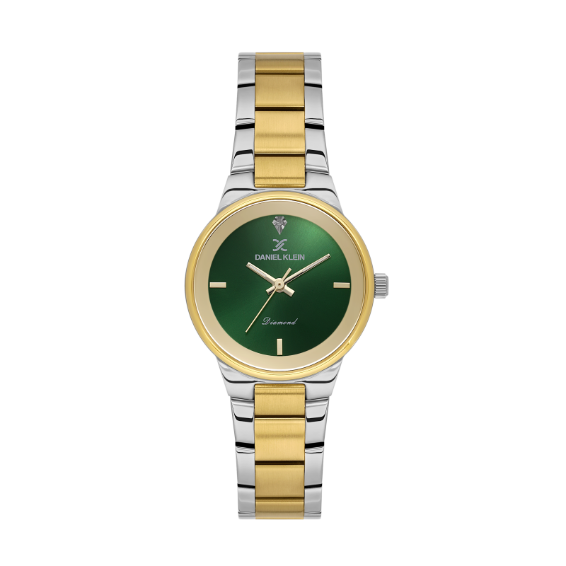 Daniel Klein Silver and Gold Stainless Steel Watch for Women DK.1.14136-4