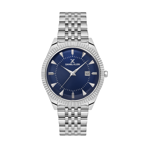 Daniel Klein Silver Stainless Steel Watch for Men DK.1.14139-3