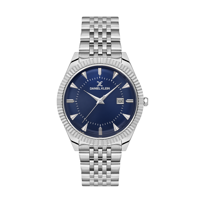 Daniel Klein Silver Stainless Steel Watch for Men DK.1.14139-3