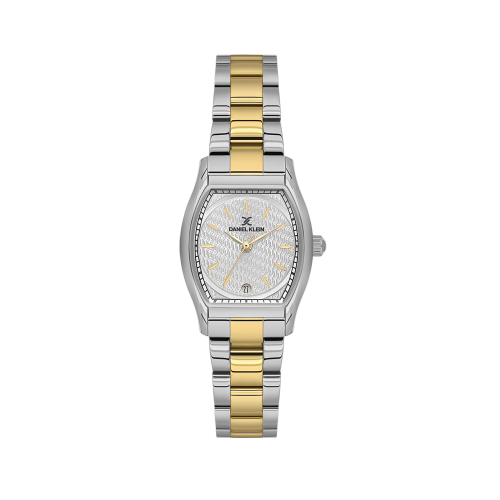 Daniel Klein Silver and Gold Stainless Steel Watch for Women DK.1.14151-3