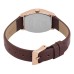 Daniel Klein Brown Leather Watch for Women DK.1.14152-5
