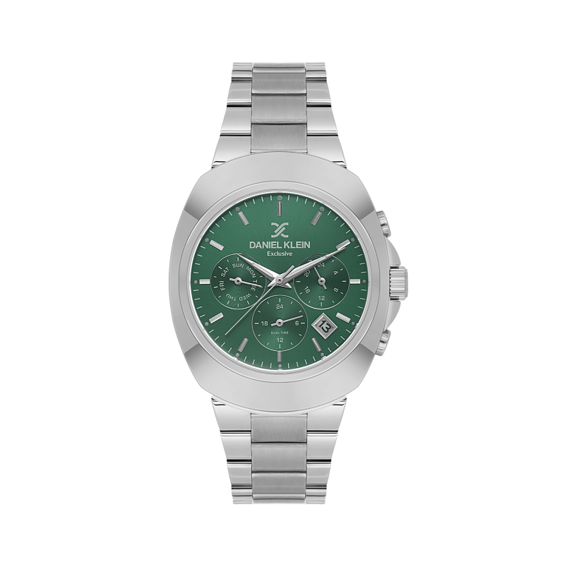 Daniel Klein Silver Stainless Steel Watch for Men DK.1.14211-4