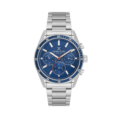 Daniel Klein Silver Stainless Steel Watch for Men DK.1.14220-3