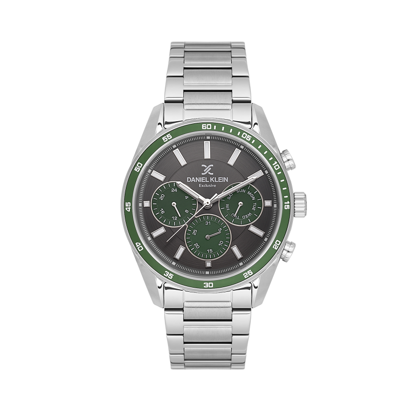 Daniel Klein Silver Stainless Steel Watch for Men DK.1.14220-5