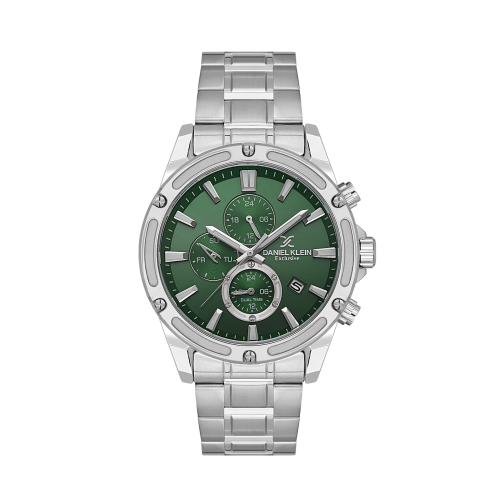 Daniel Klein Silver Stainless Steel Watch for Men DK.1.14225-3