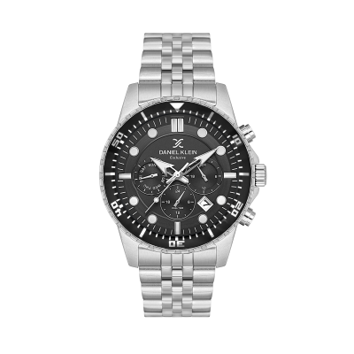 Daniel Klein Silver Stainless Steel Watch for Men DK.1.14233-1