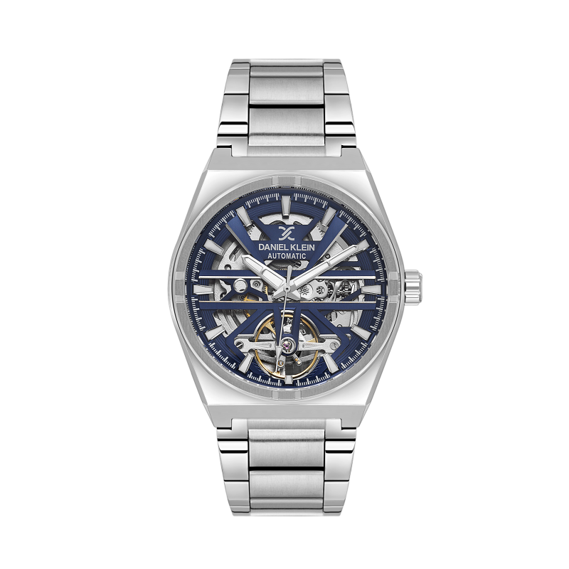 Daniel Klein Silver Stainless Steel Watch for Men DK.1.14268-4