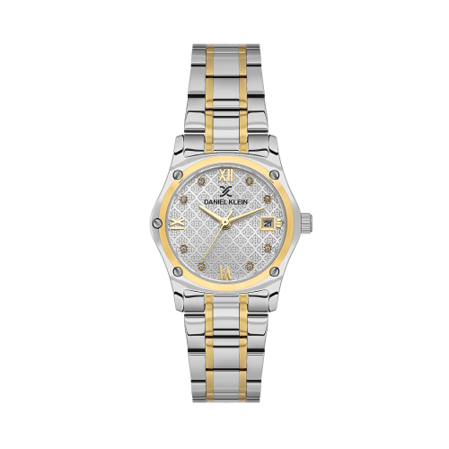 Daniel Klein Silver and Gold Stainless Steel Watch for Women DK.1.14271-3