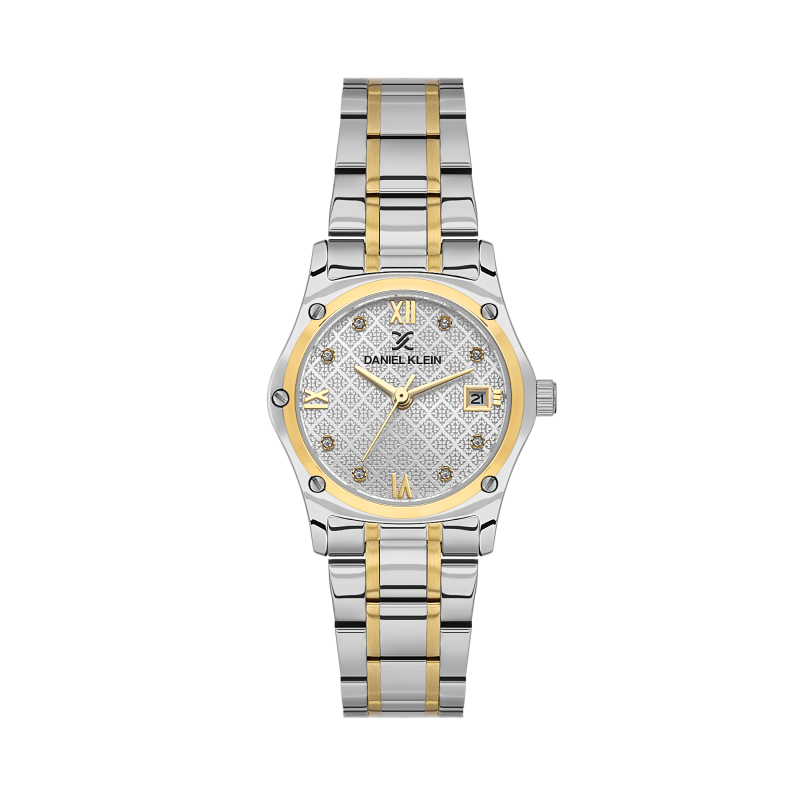 Daniel Klein Silver and Gold Stainless Steel Watch for Women DK.1.14271-3