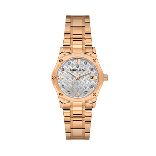 Daniel Klein Rose Gold Stainless Steel Watch for Women DK.1.14271-5