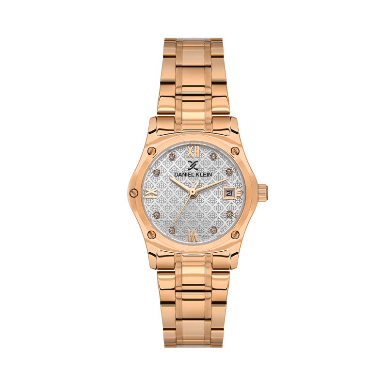 Daniel Klein Rose Gold Stainless Steel Watch for Women DK.1.14271-5