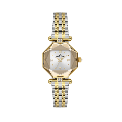 Daniel Klein Silver and Gold Stainless Steel Watch for Women DK.6.14131-3