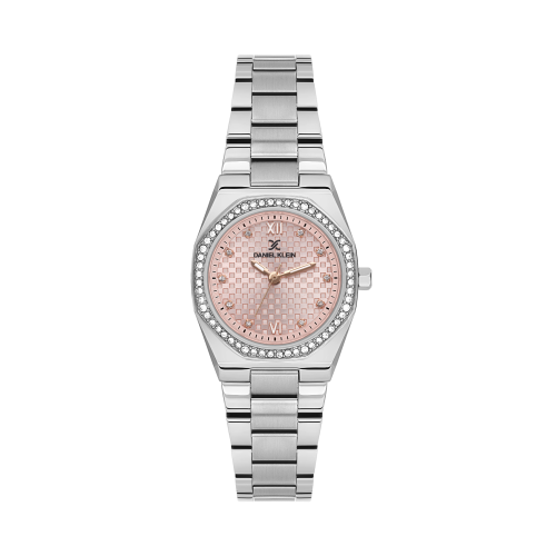 Daniel Klein Silver Stainless Steel Watch for Women DK.1.14099-2
