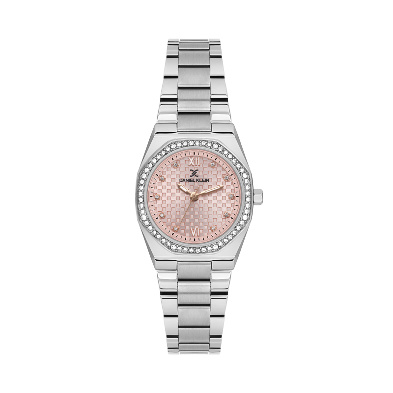 Daniel Klein Silver Stainless Steel Watch for Women DK.1.14099-2