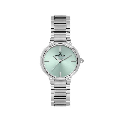 Daniel Klein Silver Stainless Steel Watch for Women DK.1.14100-3