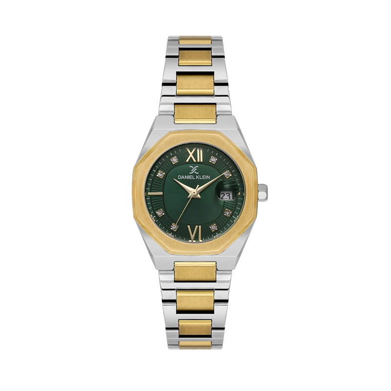 Daniel Klein Silver and Gold Stainless Steel Watch for Women DK.1.14109-4