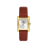 Daniel Klein Dark Red Leather Watch for Women DK.1.14112-5