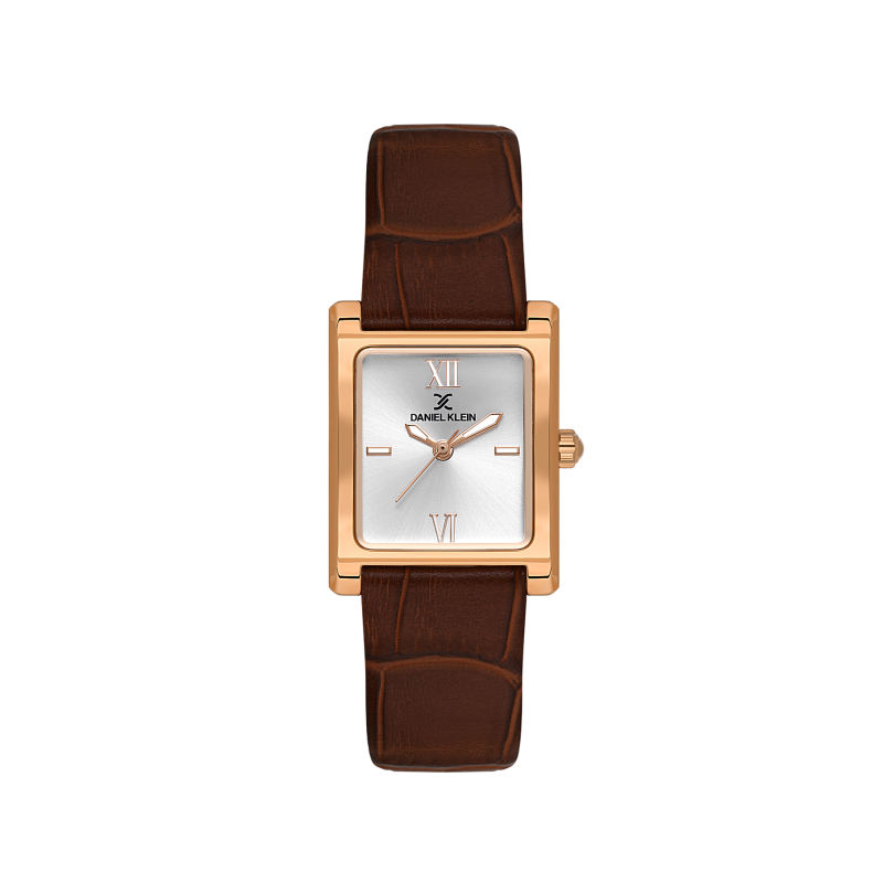 Daniel Klein Dark Brown Leather Watch for Women DK.1.14112-6