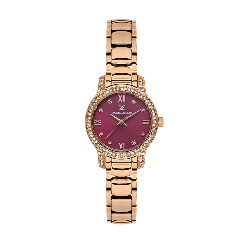 Daniel Klein Rose Gold Stainless Steel Watch for Women DK.1.14118-6