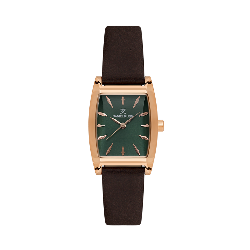 Daniel Klein Dark Brown Leather Watch for Women DK.1.14120-6
