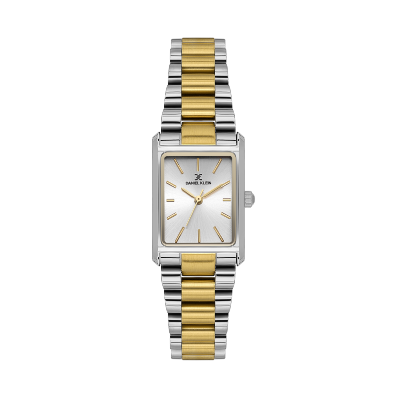 Daniel Klein Silver and Gold Stainless Steel Watch for Women DK.1.14123-4
