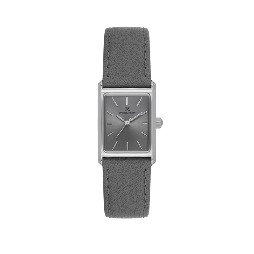 Daniel Klein Grey Leather Watch for Women DK.1.14124-1