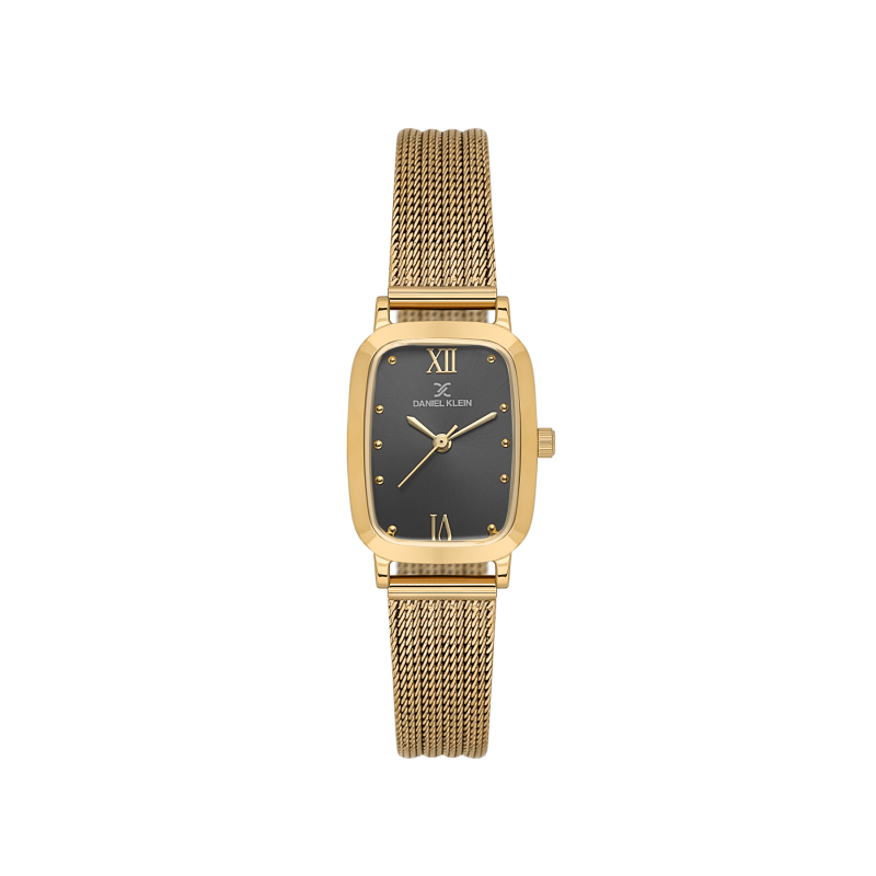 Daniel Klein Gold Mesh Band Watch for Women DK.1.14125-2