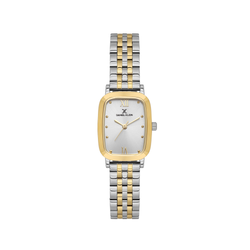 Daniel Klein Silver and Gold Stainless Steel Watch for Women DK.1.14127-4