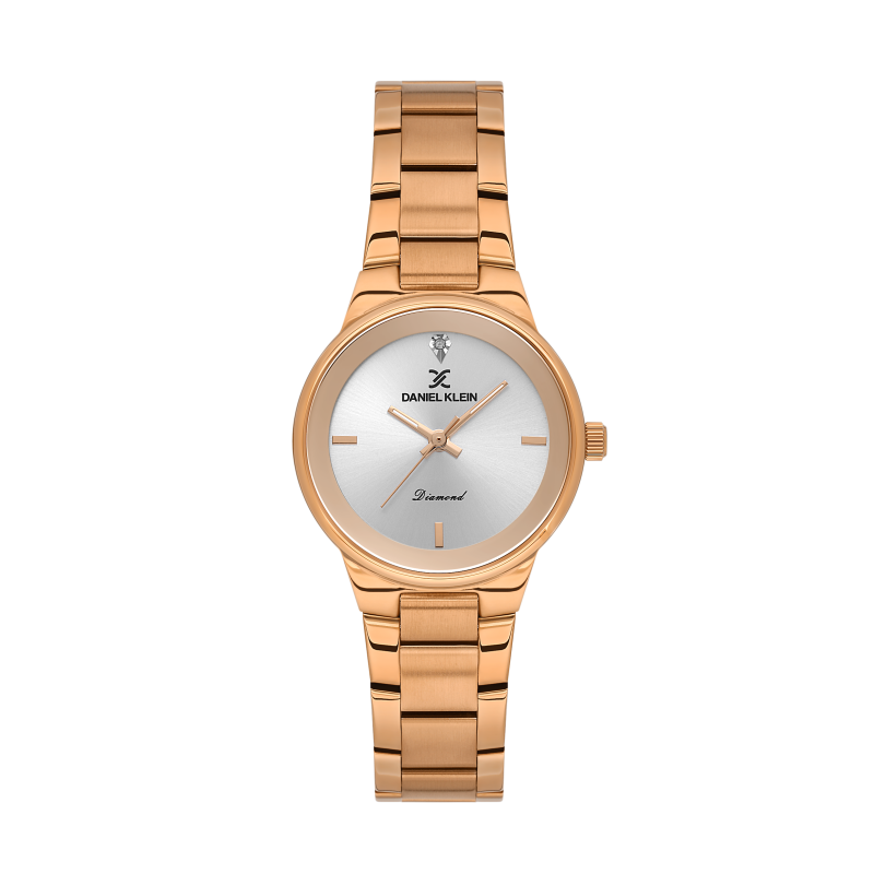 Daniel Klein Rose Gold Stainless Steel Watch for Women DK.1.14136-5