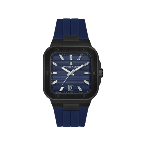 Daniel Klein Dark Blue Silicone Band Watch for Men DK.1.14143-5