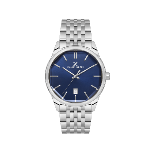 Daniel Klein Silver Stainless Steel Watch for Men DK.1.14144-3