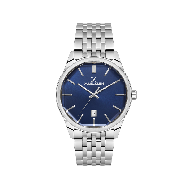 Daniel Klein Silver Stainless Steel Watch for Men DK.1.14144-3