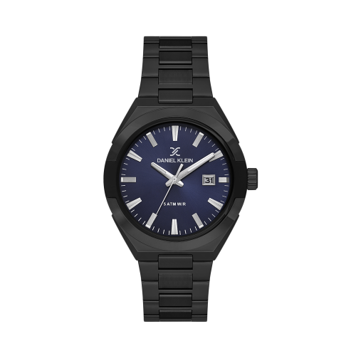 Daniel Klein Black Stainless Steel Watch for Men DK.1.14145-5
