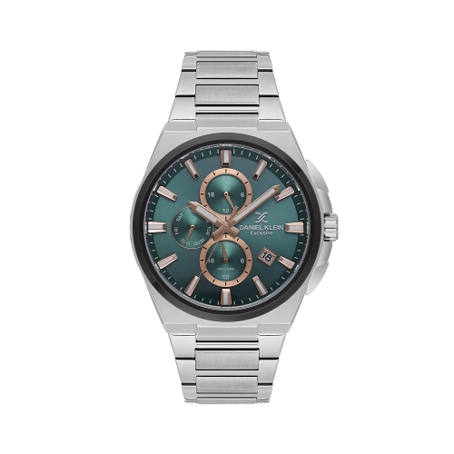 Daniel Klein Silver Stainless Steel Watch for Men DK.1.14214-5