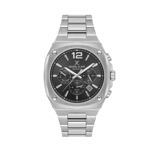 Daniel Klein Silver Stainless Steel Watch for Men DK.1.14215-2