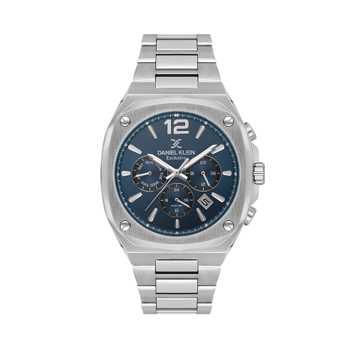 Daniel Klein Silver Stainless Steel Watch for Men DK.1.14215-5